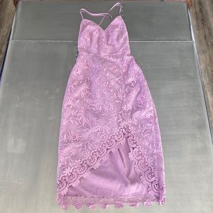 Lovers + Friends Lavender Lace Dress